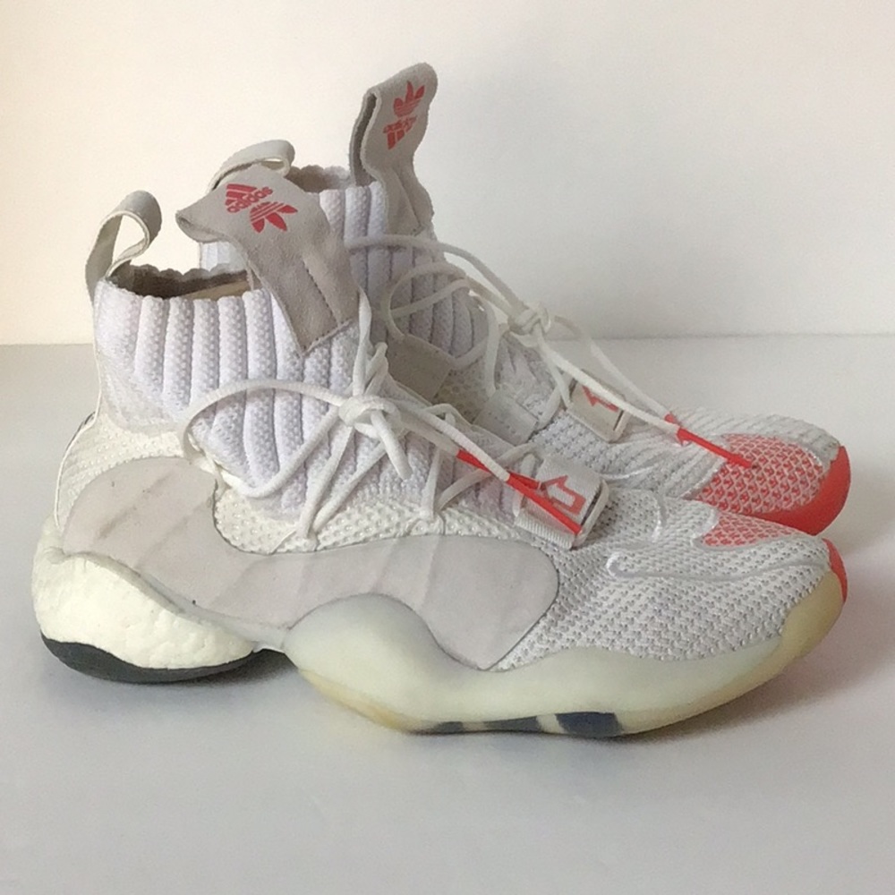 Adidas Crazy BYW X Cloud White and Red Basketball shoes B42246 size 7.5